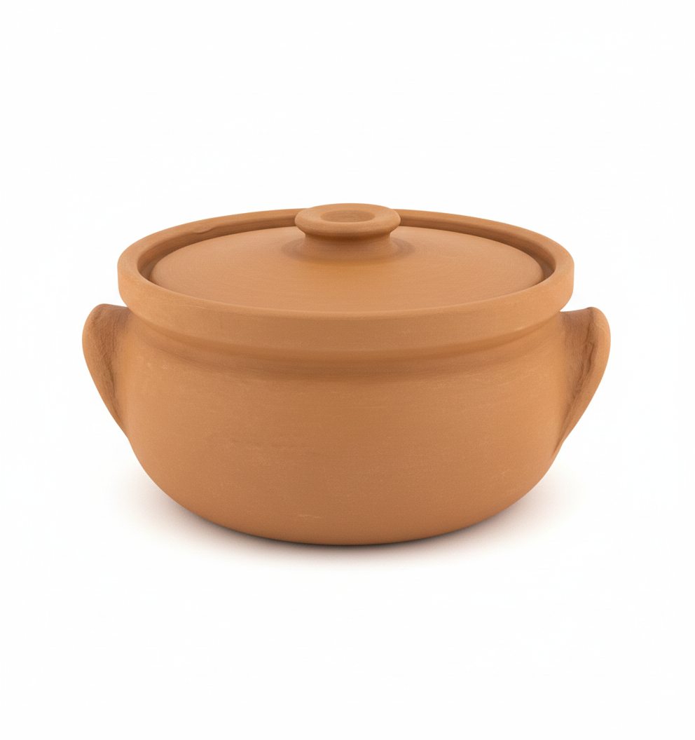 Terracotta Cooking Pot with Lid (Pottery)