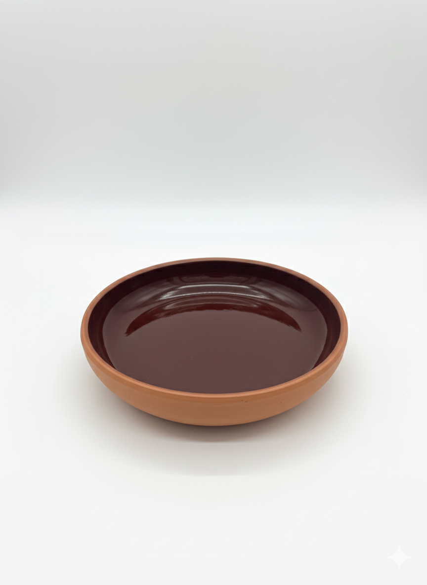 Terracotta Shallow Serving Dish (23cm)