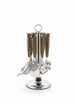 Kitchen Utensil Set with Metal Holder
