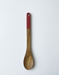 Wooden Spoon with Colored Handle
