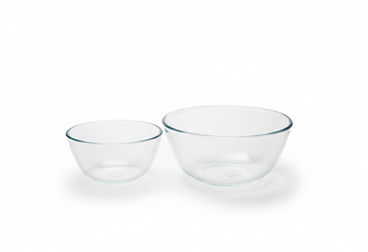 Glass Mixing Bowl (Available in Two Sizes)