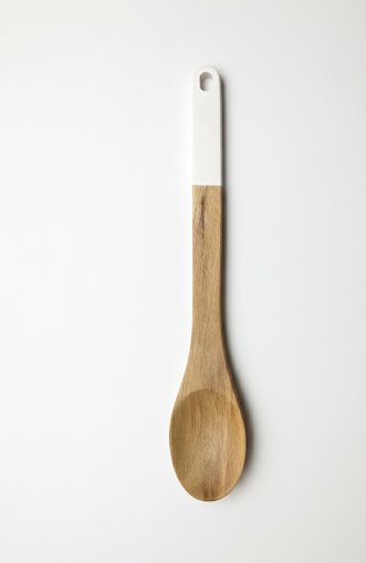 Wooden Spoon with Colored Handle
