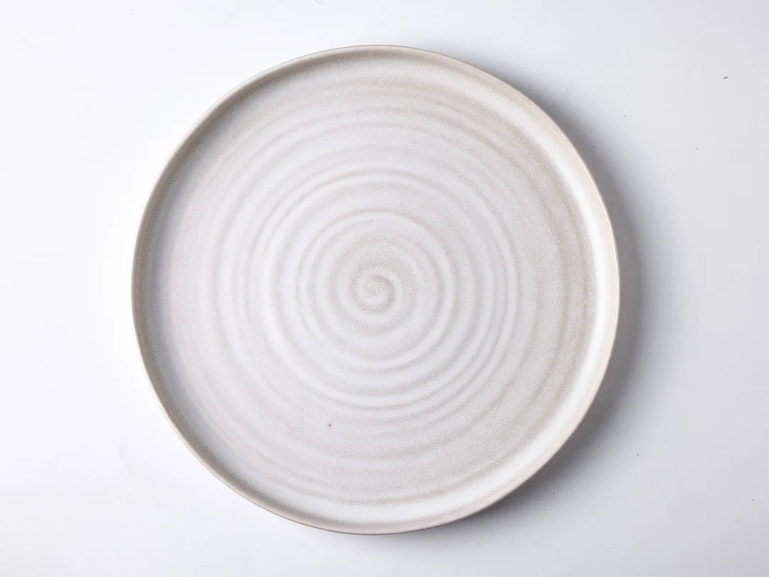 Dosthoff Spiral Ceramic Beige Dinner Plate – 26 cm